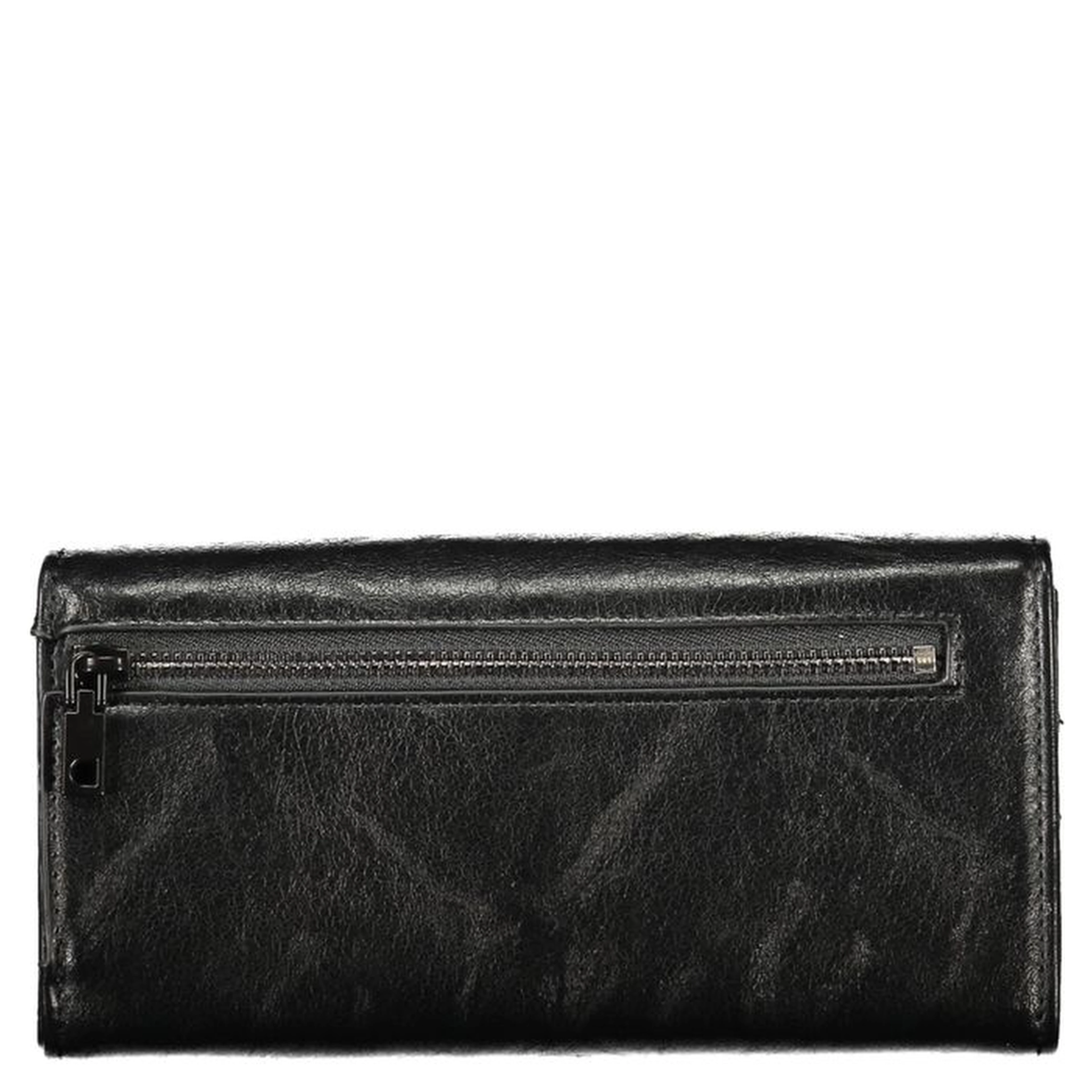 Black Polyurethane Women Wallet