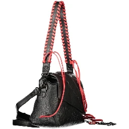 Black Polyurethane Women Bag