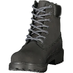 Black Leather Mens Sneaker