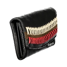 Black Polyurethane Women Wallet