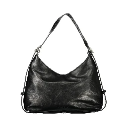Nero Polyurethane Women's Bag With Adjustable Shoulder Handle