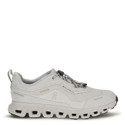 White Polyester Athletic Sneakers