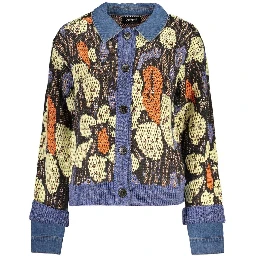 Blue Viscose Women's Sweater