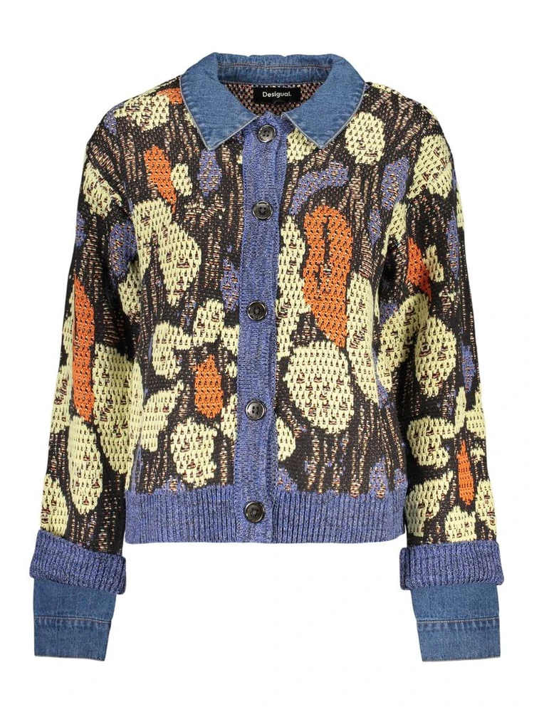 Blue Viscose Women's Sweater