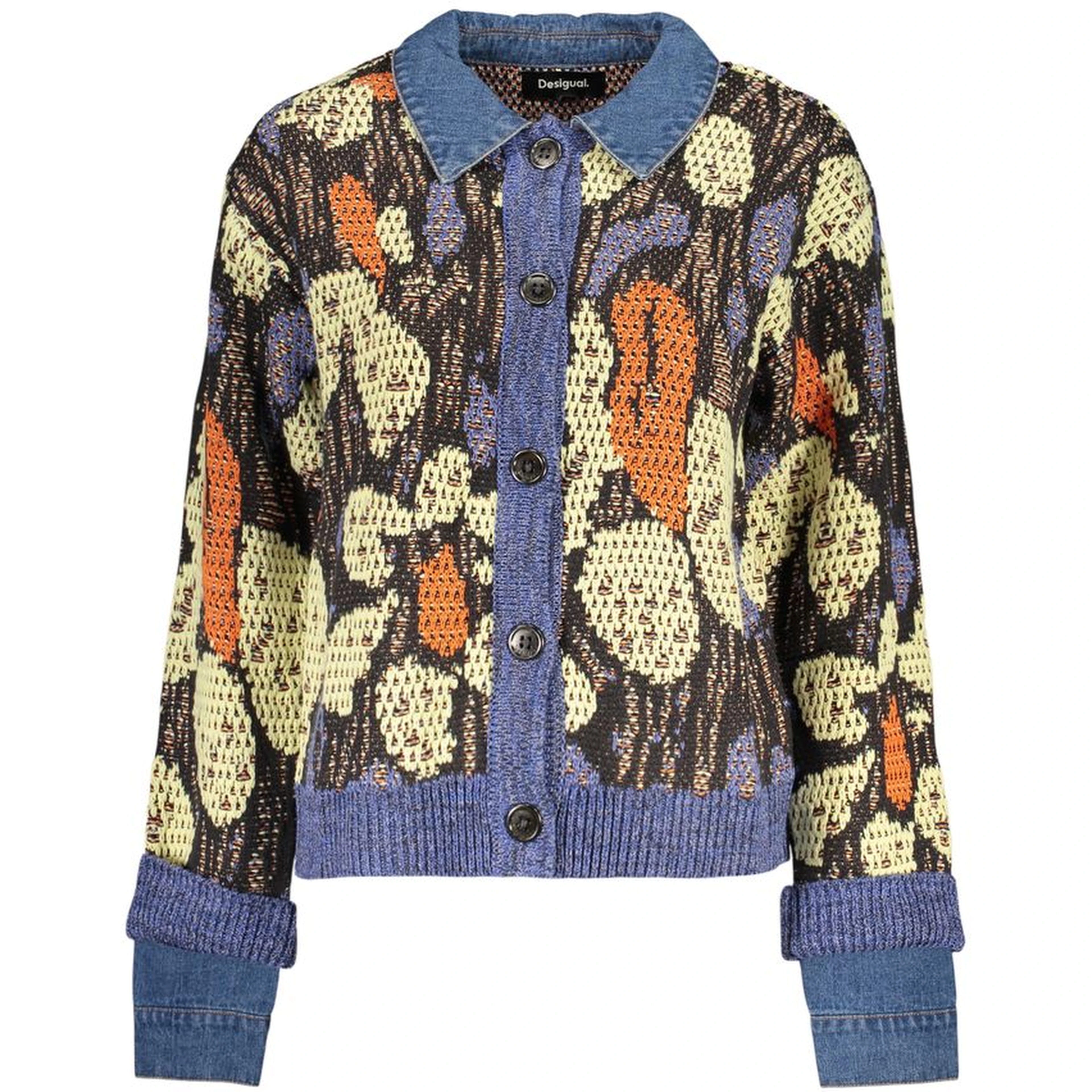Blue Viscose Women's Sweater