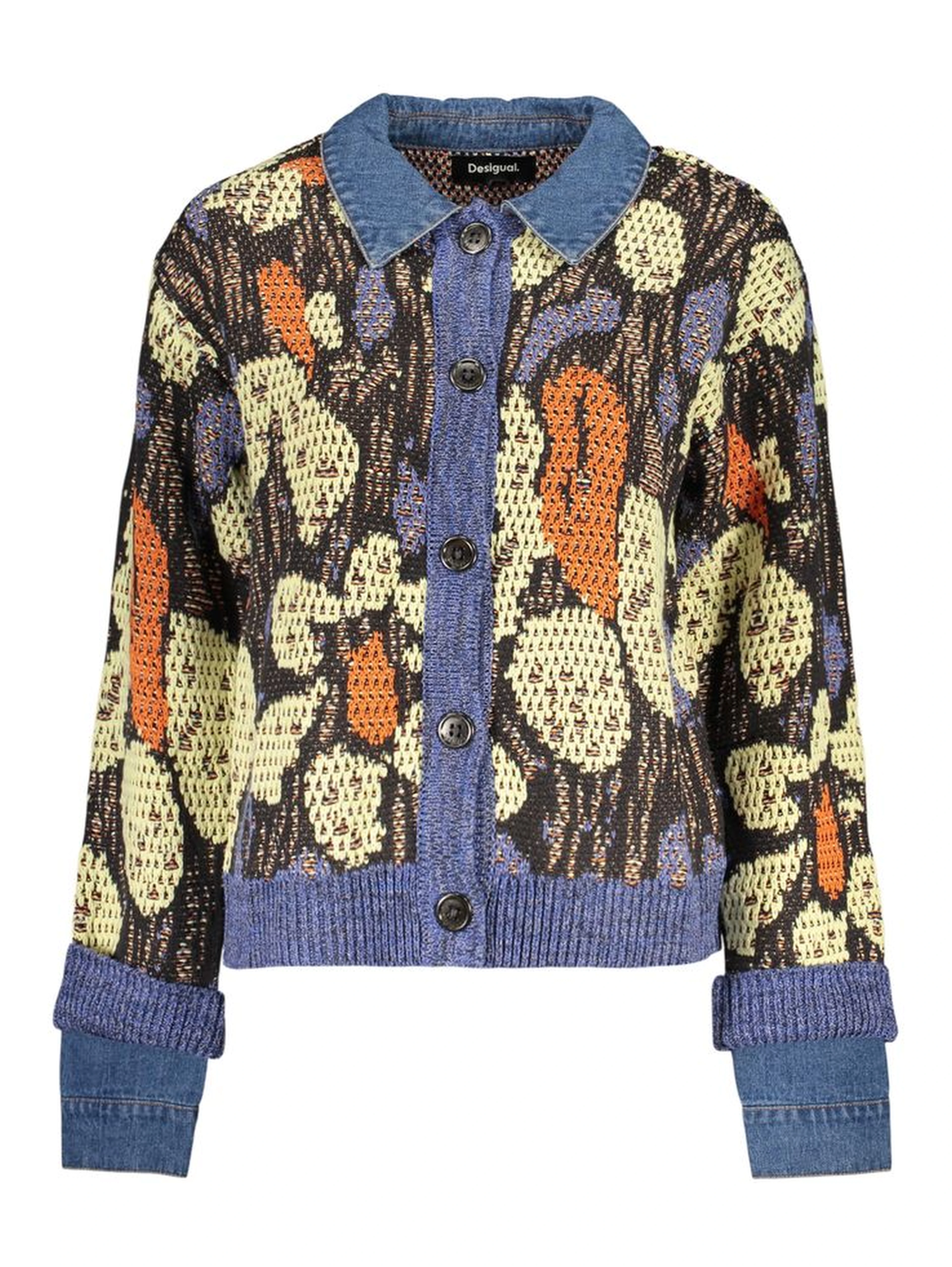 Blue Viscose Women's Sweater