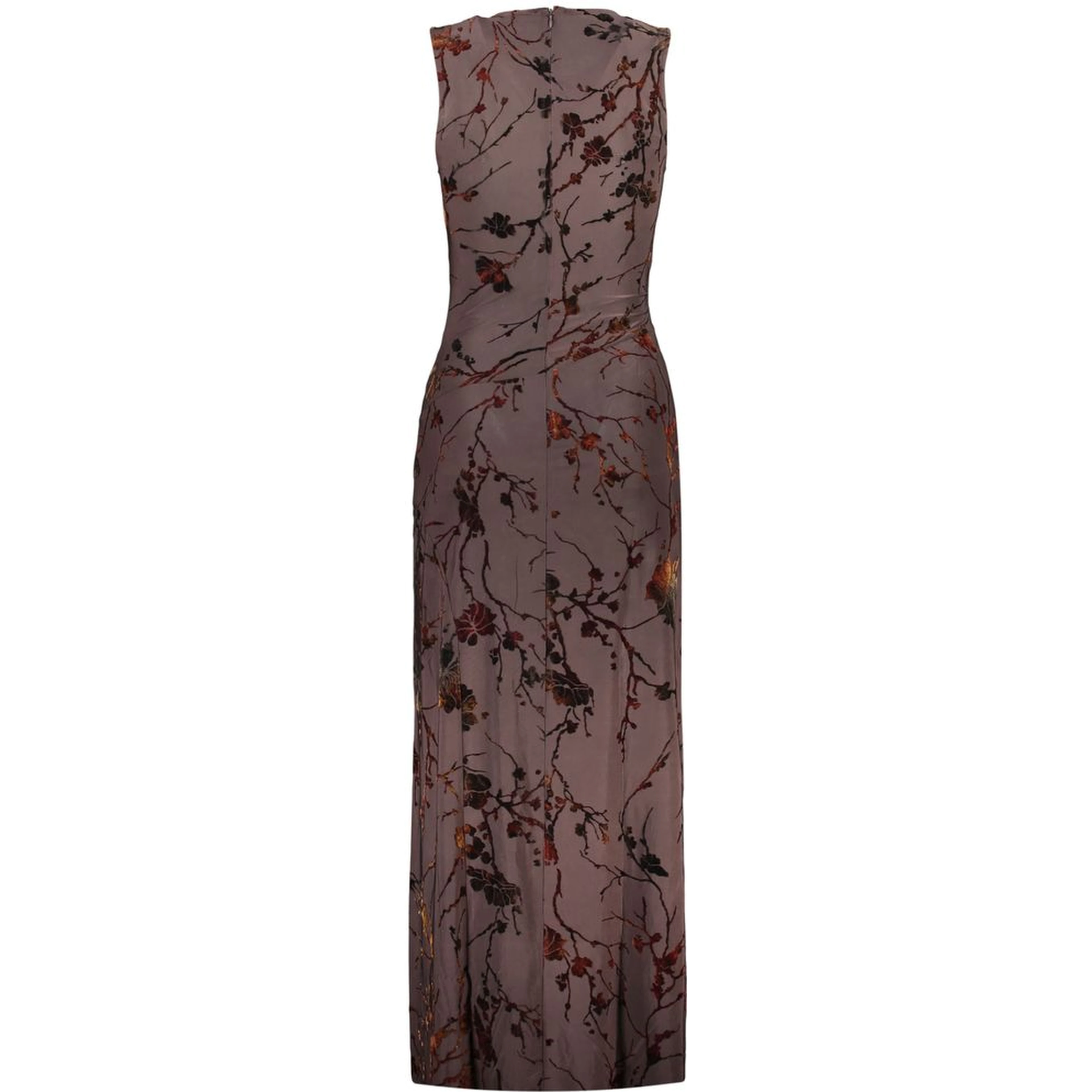 Brown Polyester Women's Dress