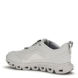 White Polyester Athletic Sneakers
