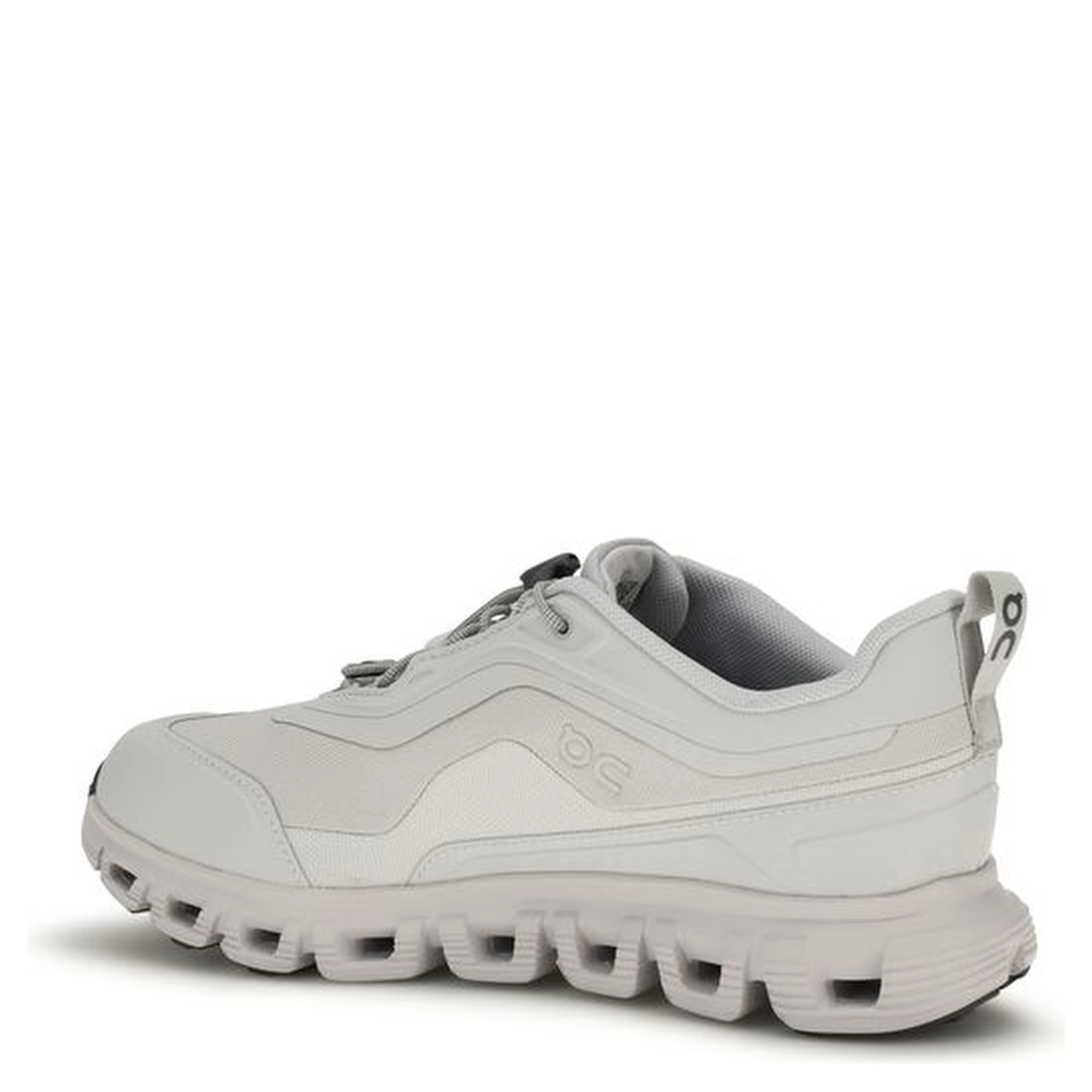 White Polyester Athletic Sneakers