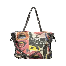 Black Cotton Women's Bag
