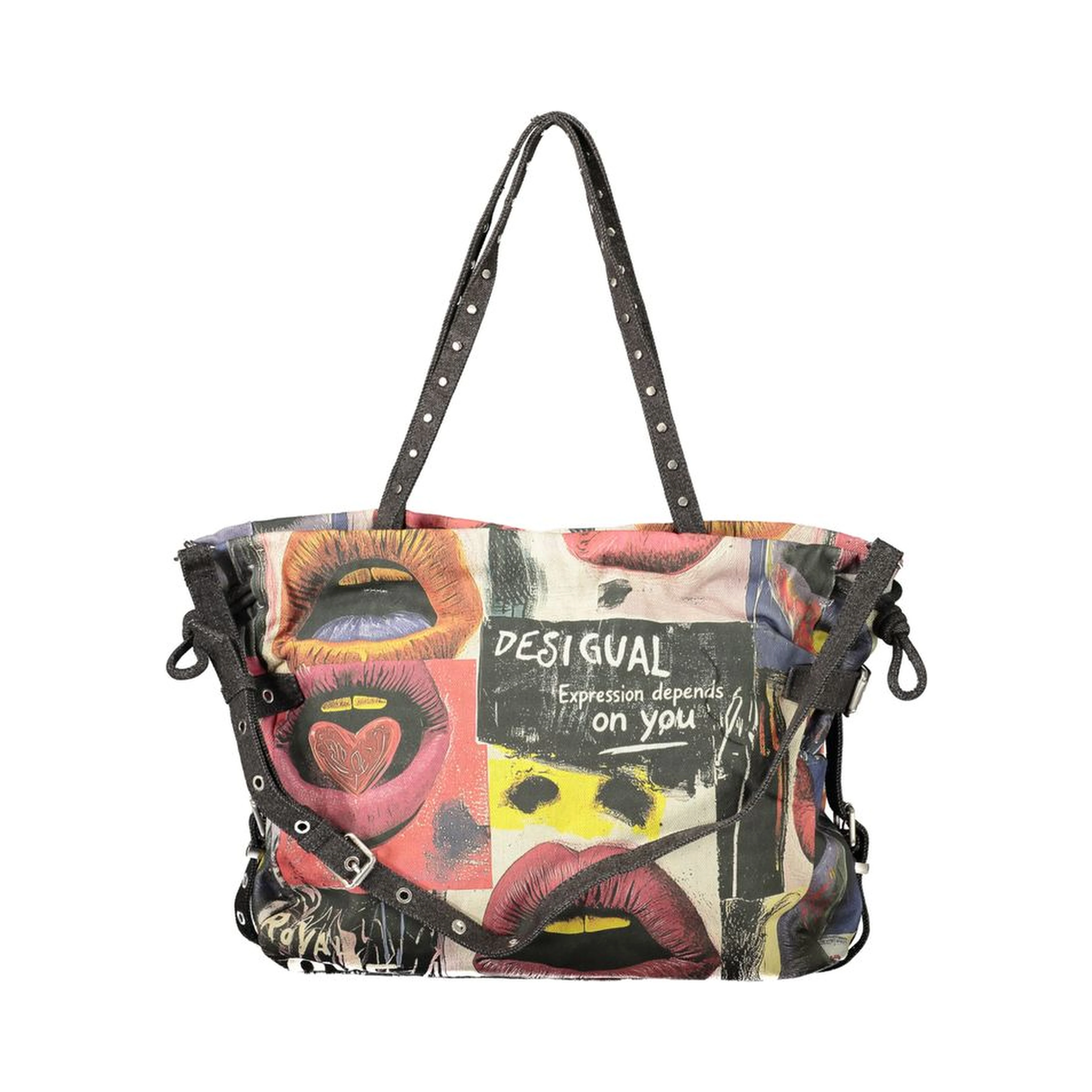 Black Cotton Women's Bag