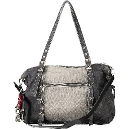 Black Cotton Women's Bag