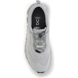 White Polyester Athletic Sneakers