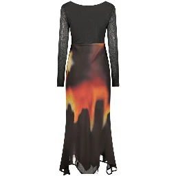 Black Polyester Women's Dress