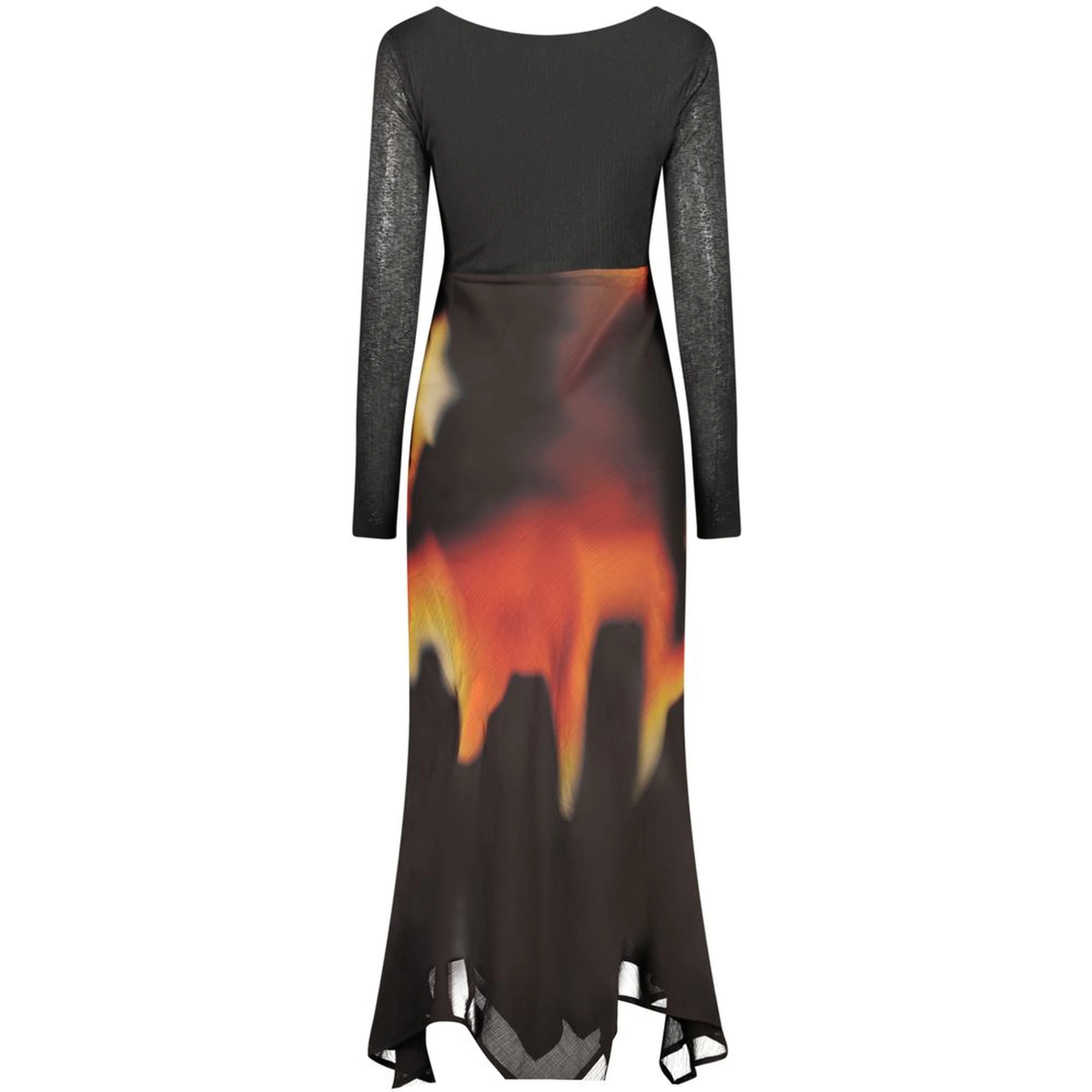 Black Polyester Women's Dress