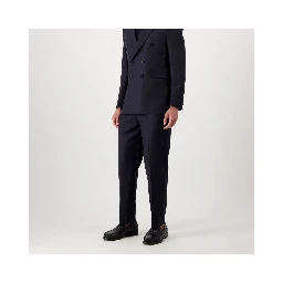 Blue Wool Dress Pants