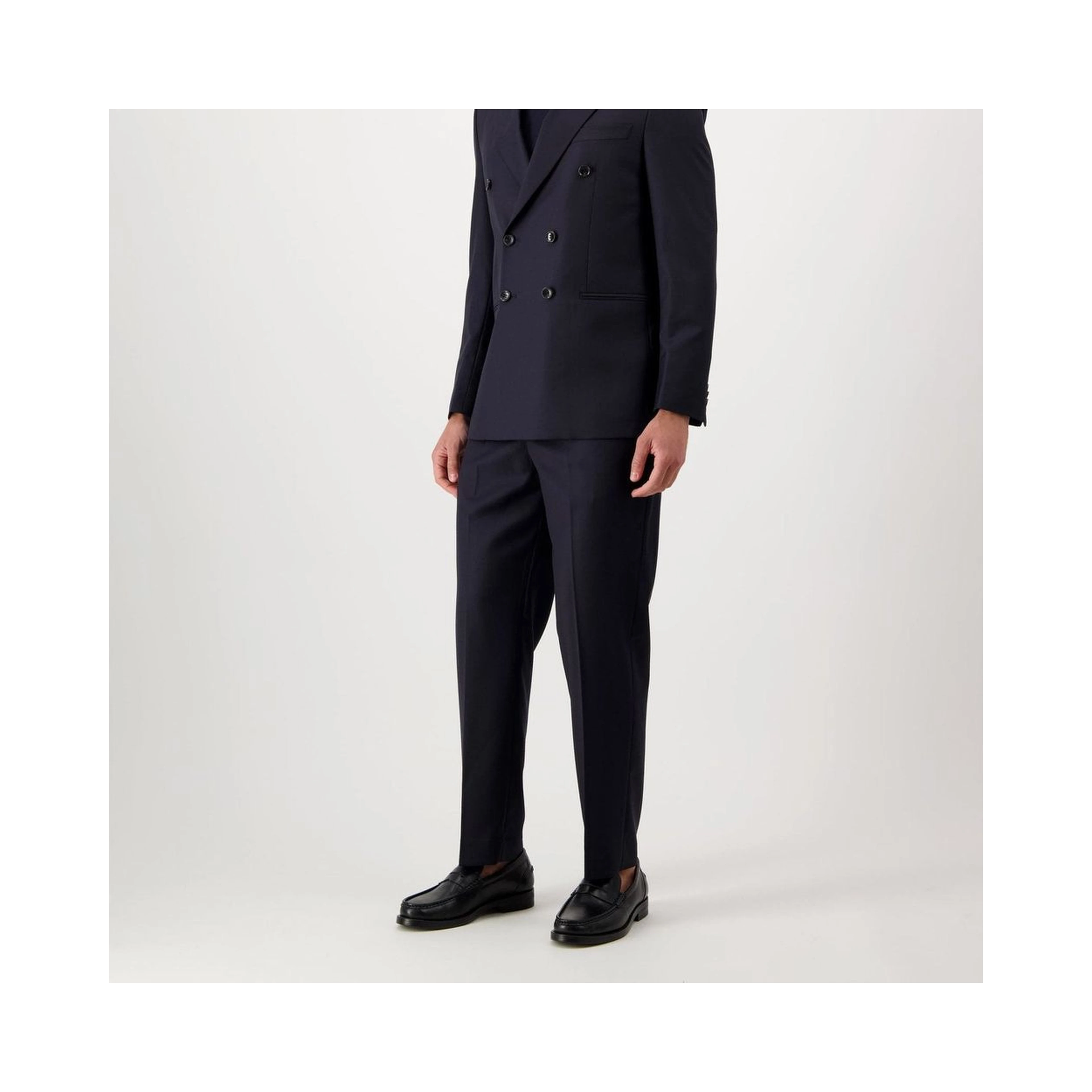Blue Wool Dress Pants