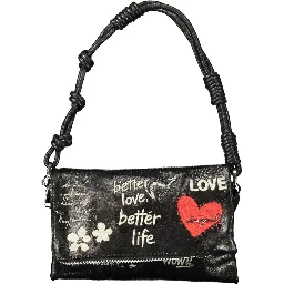 Nero Polyurethane Women's Bag for Effortless Chic Style