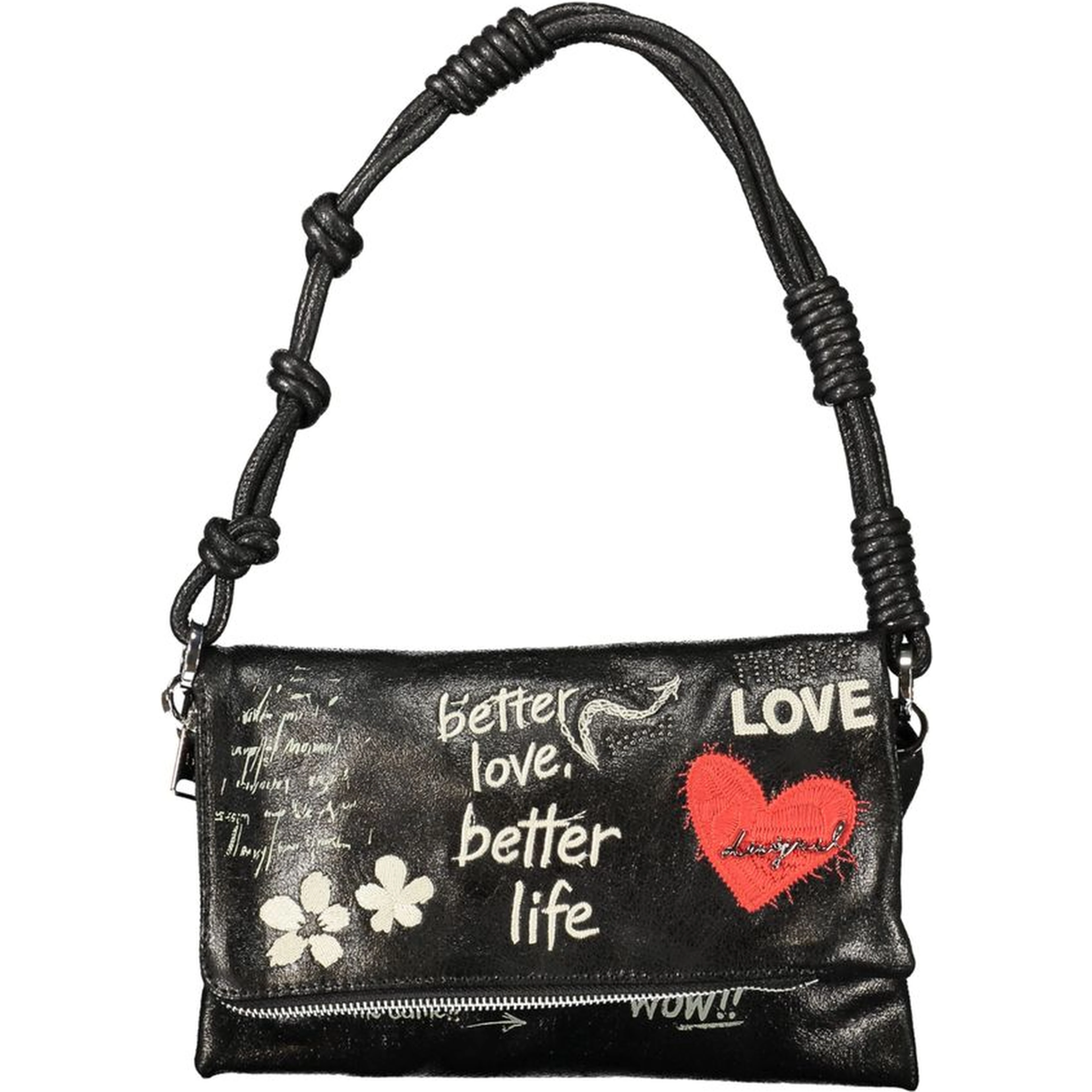 Nero Polyurethane Women's Bag for Effortless Chic Style