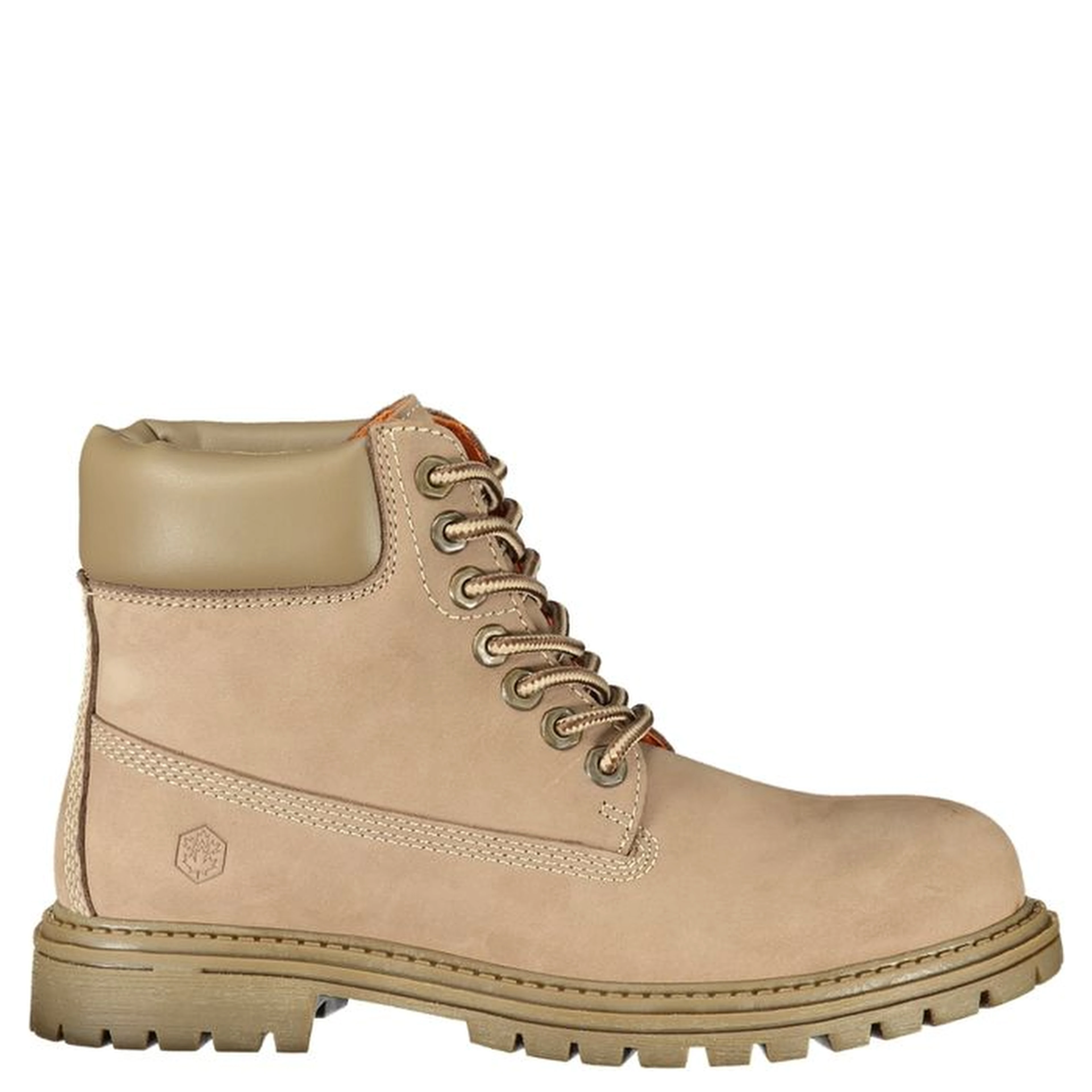 Beige Leather Women's Boot