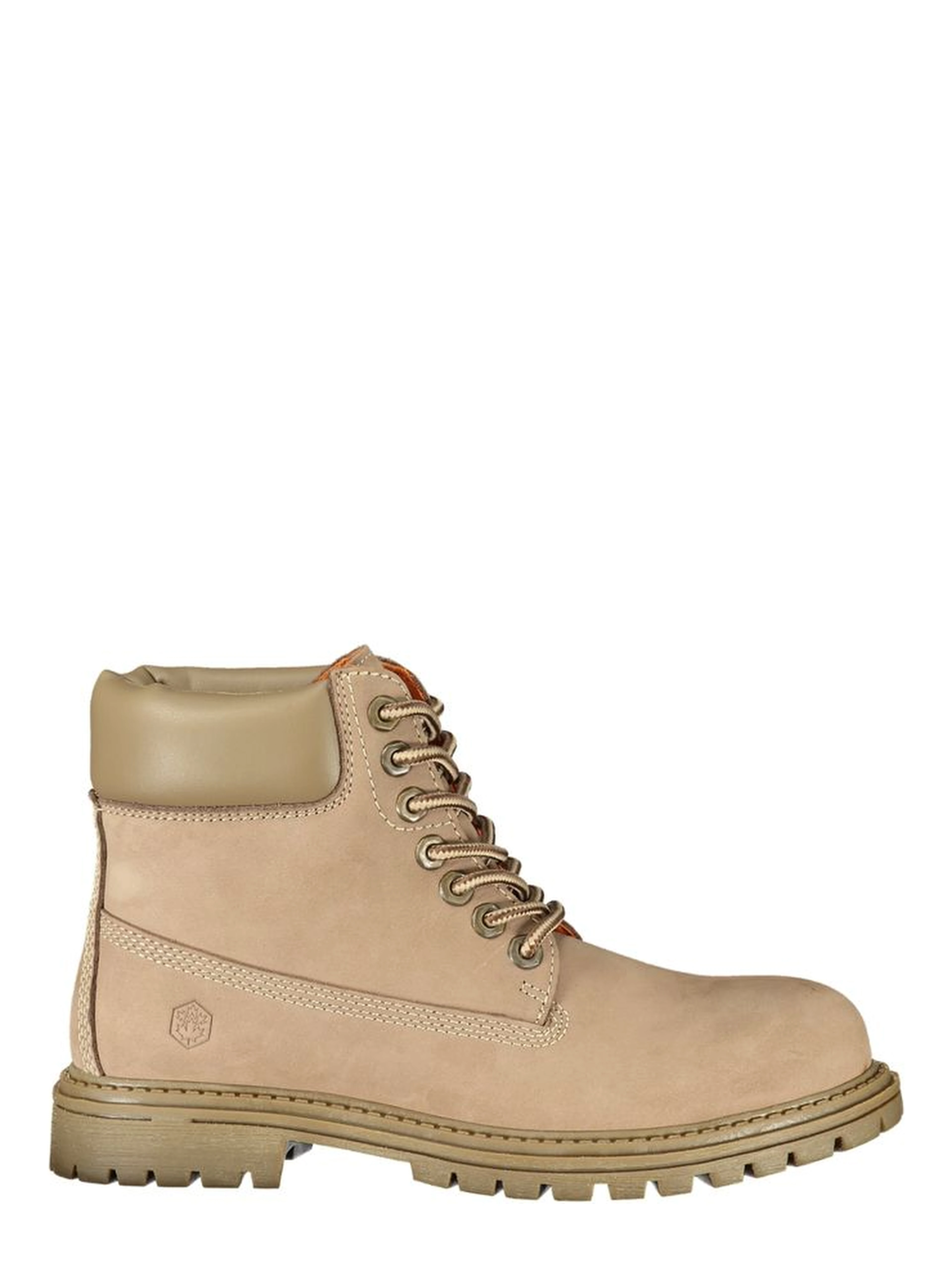 Beige Leather Women's Boot