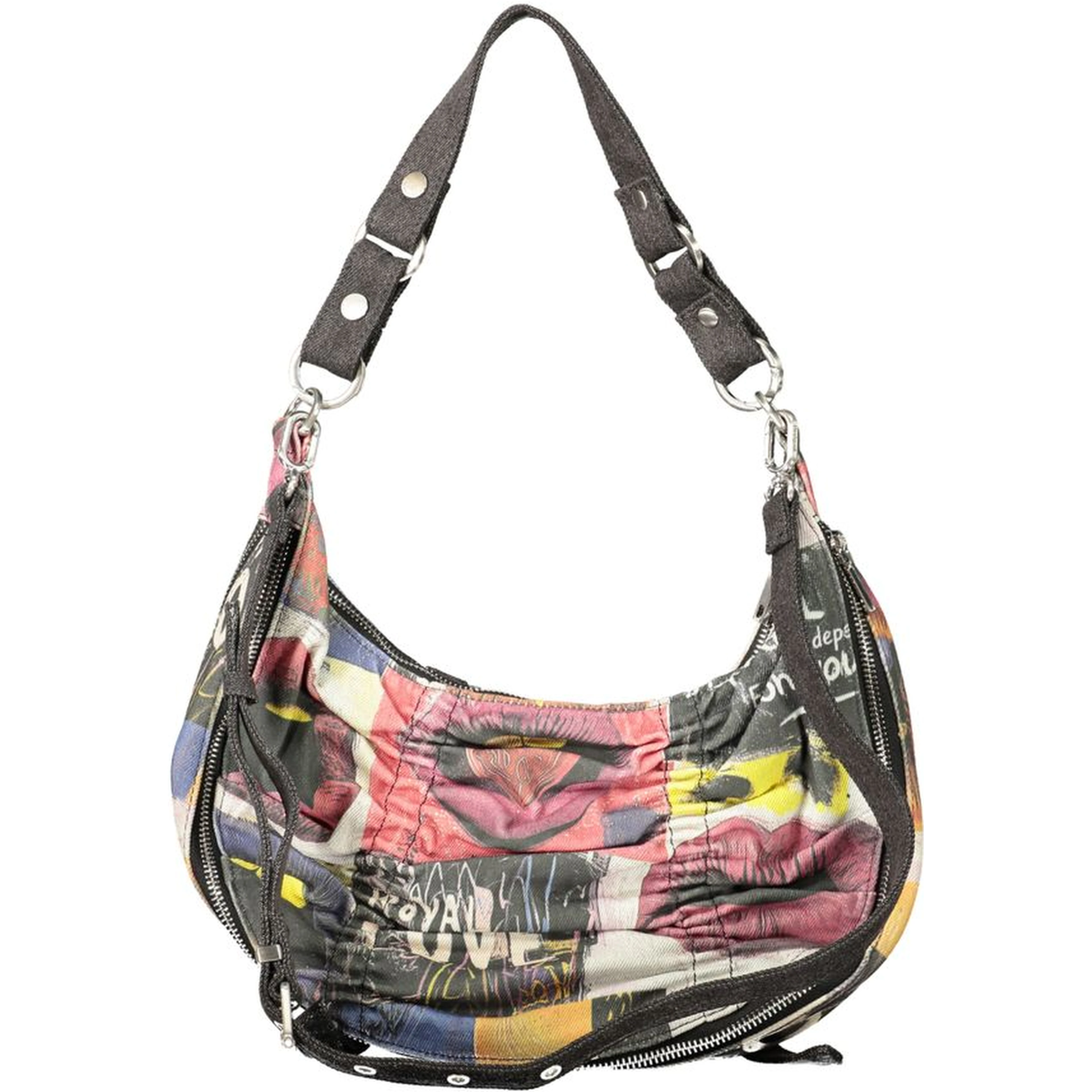 Black Cotton Women's Bag