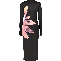 Black Polyester Women's Dress