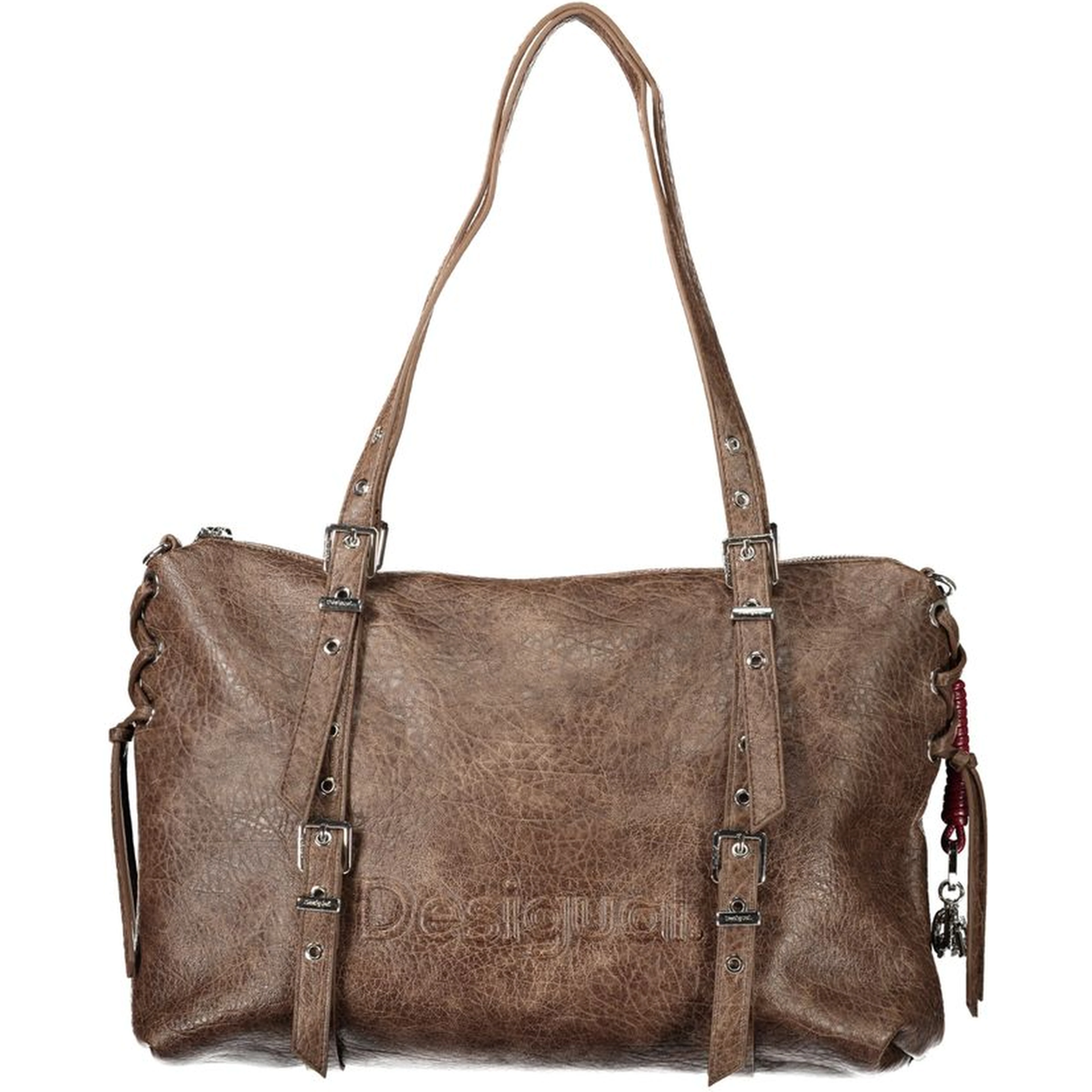 Brown Polyurethane Womens Bag