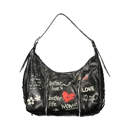 Nero Poliuretano Donna Bag
