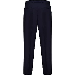 Blue Wool Dress Pants