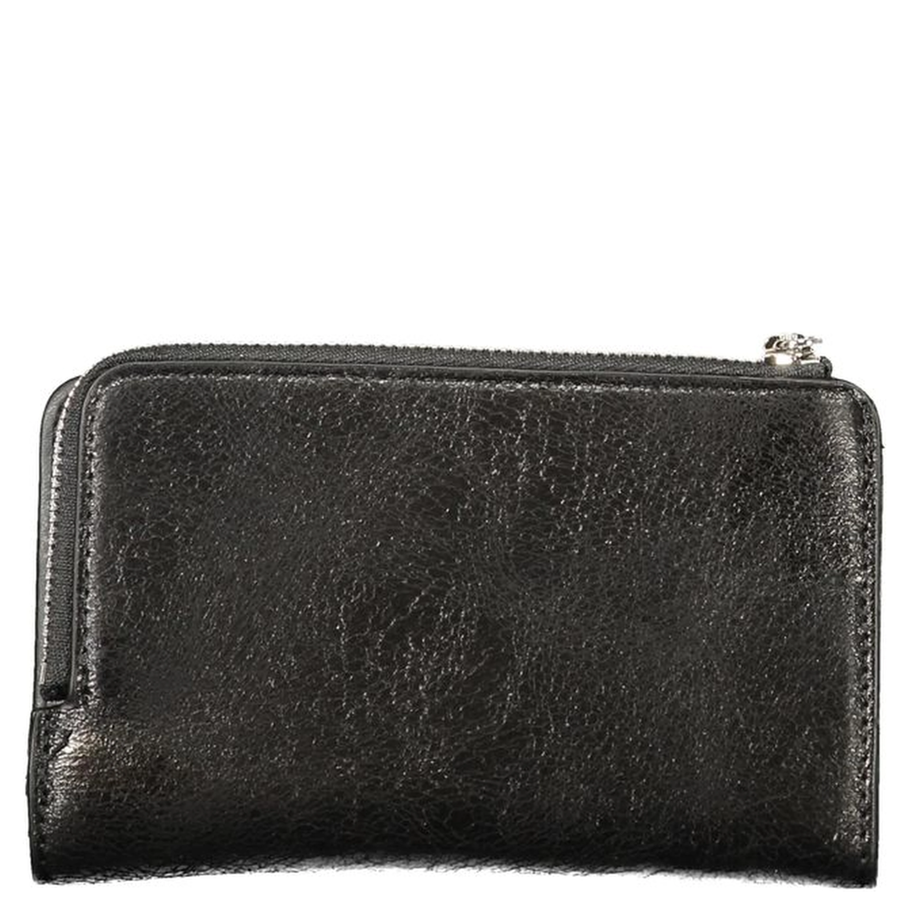Black Polyurethane Womens Wallet