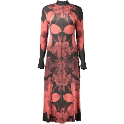 Black Polyester Women's Dress