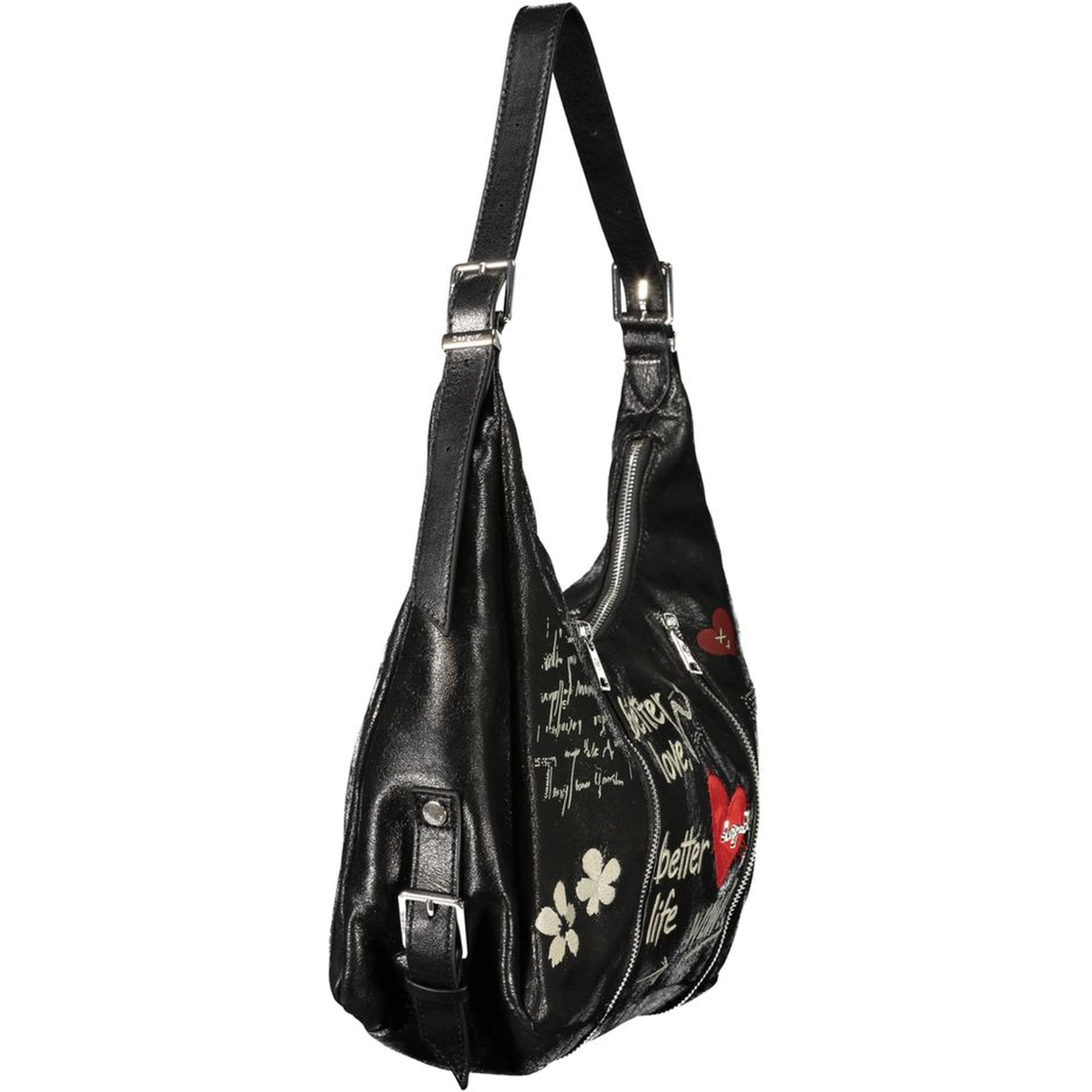 Nero Poliuretano Donna Bag