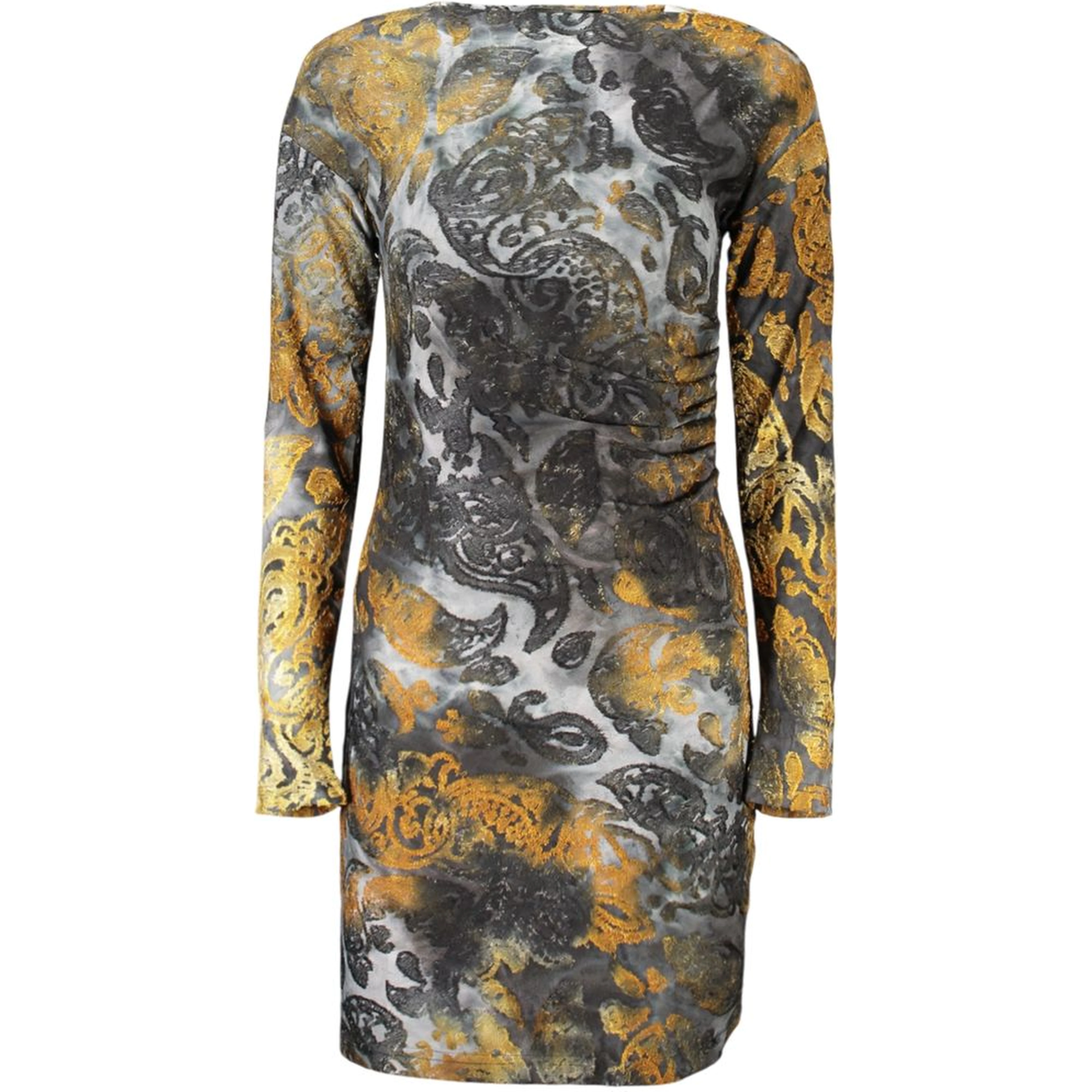 Blue Polyester Womens Dress