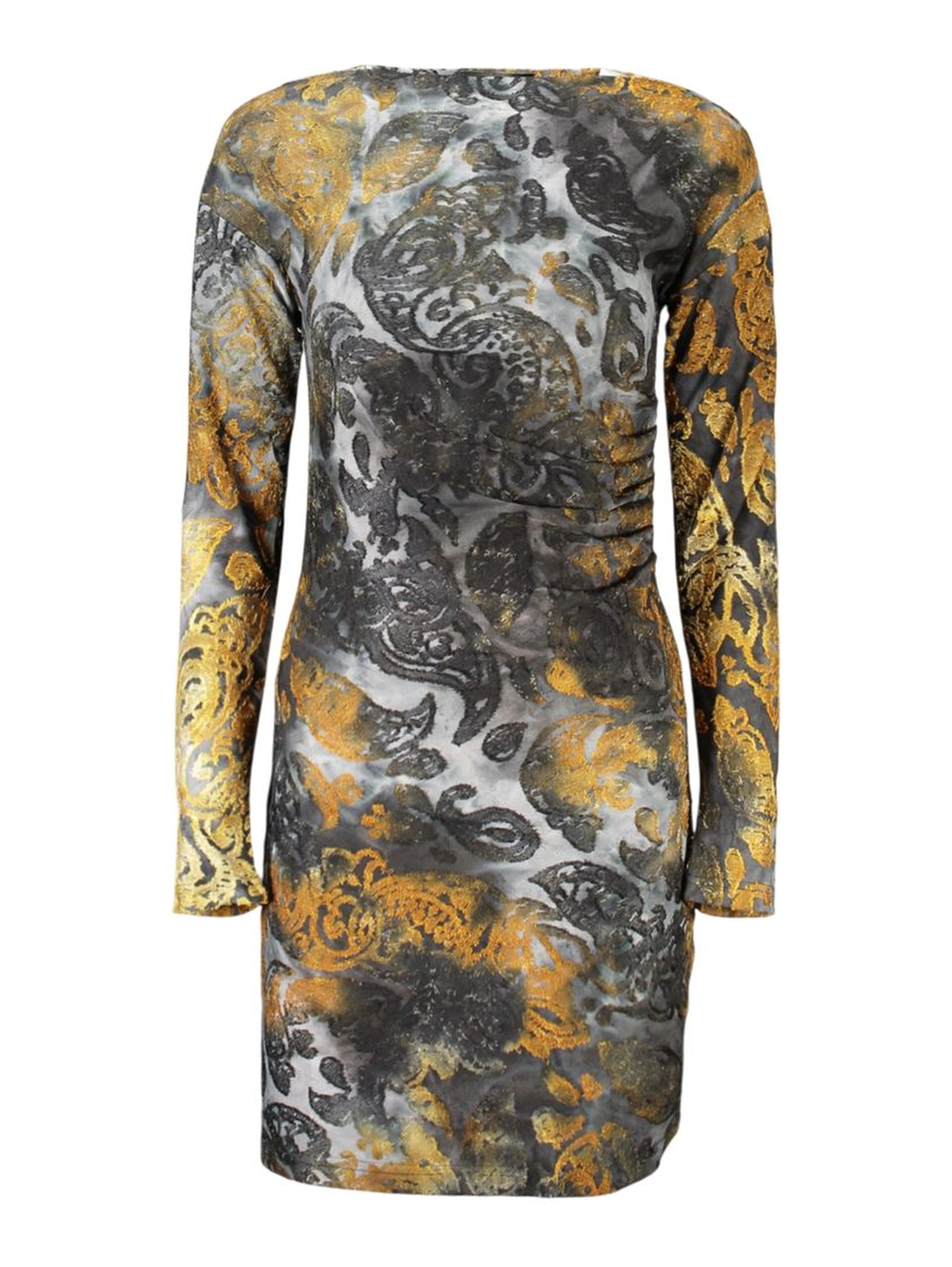Blue Polyester Womens Dress