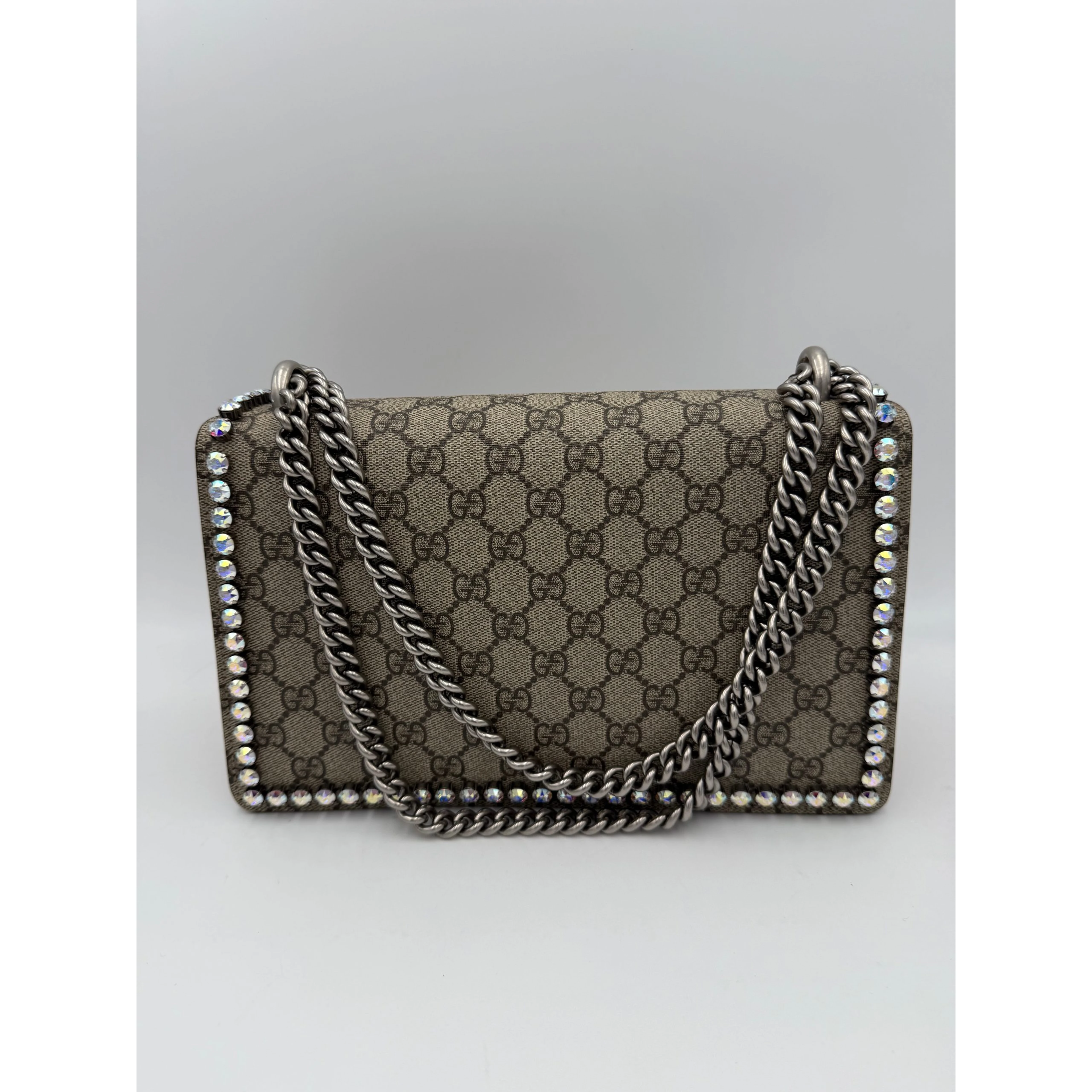 GUCCI DIONYSUS GG Supreme with Diamonds Handbag