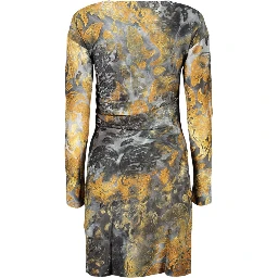 Blue Polyester Womens Dress
