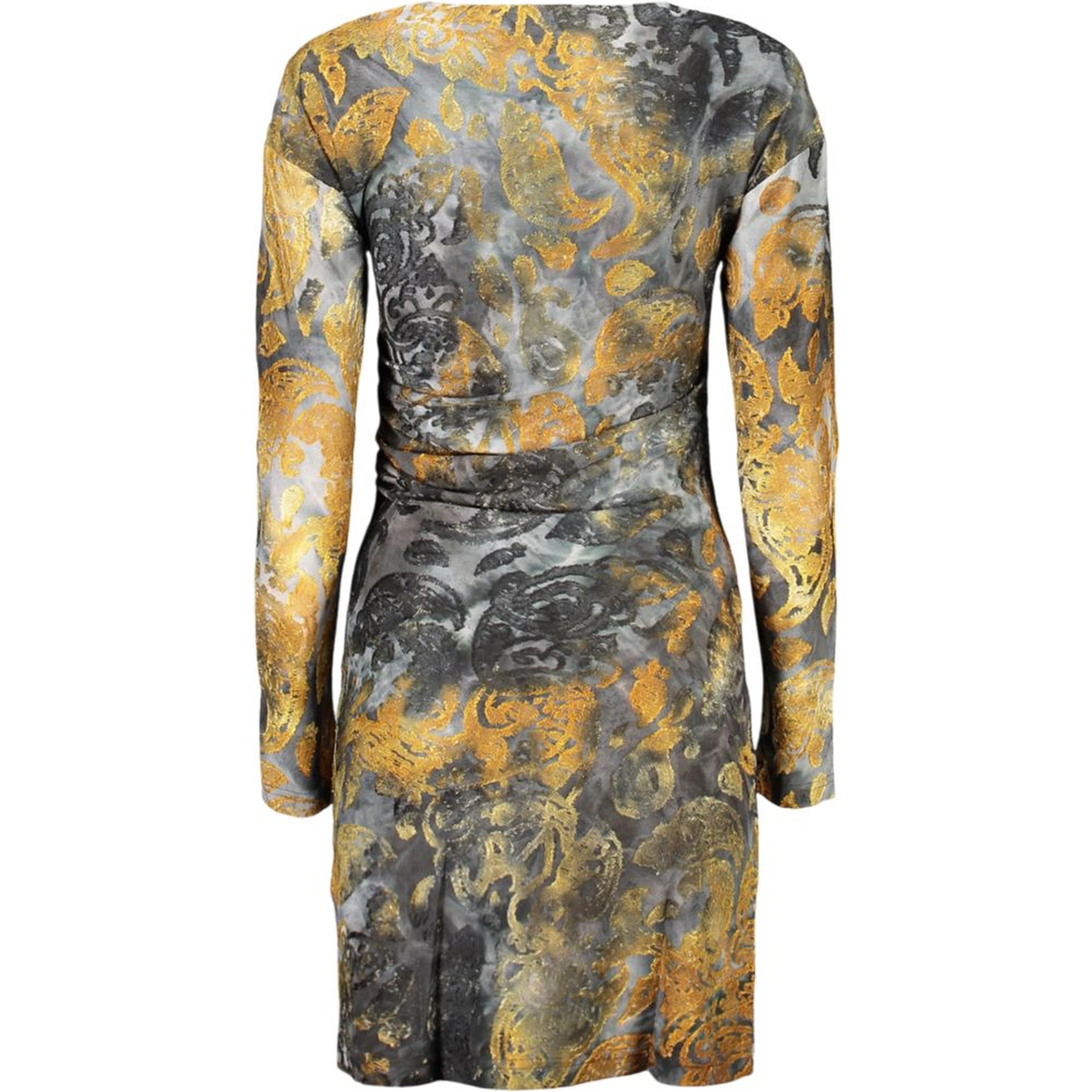 Blue Polyester Womens Dress
