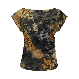 Blue Polyester Women's Tank Top