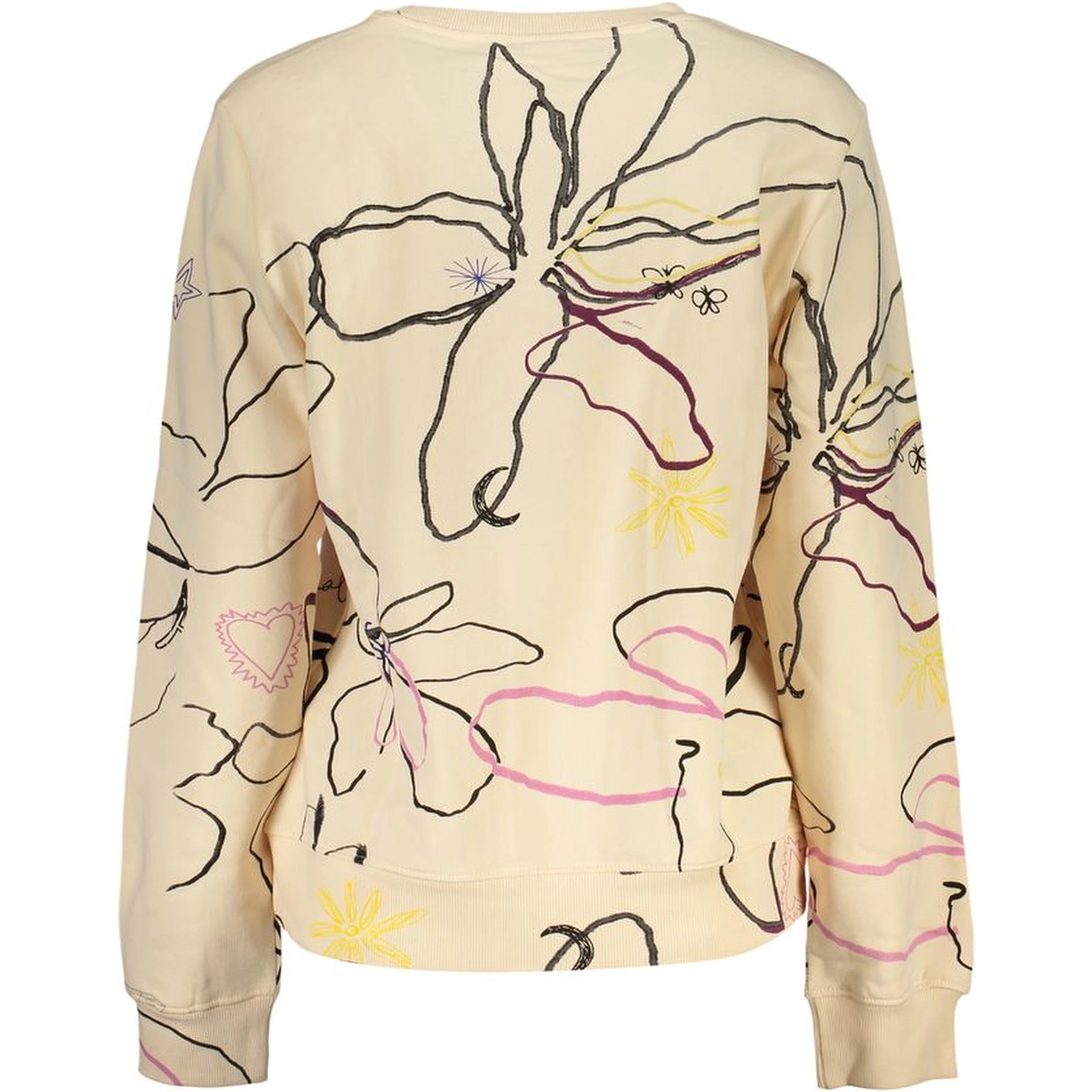 Pink Cotton Women Sweatshirt