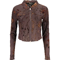 Brown Polyester Women's Sweater