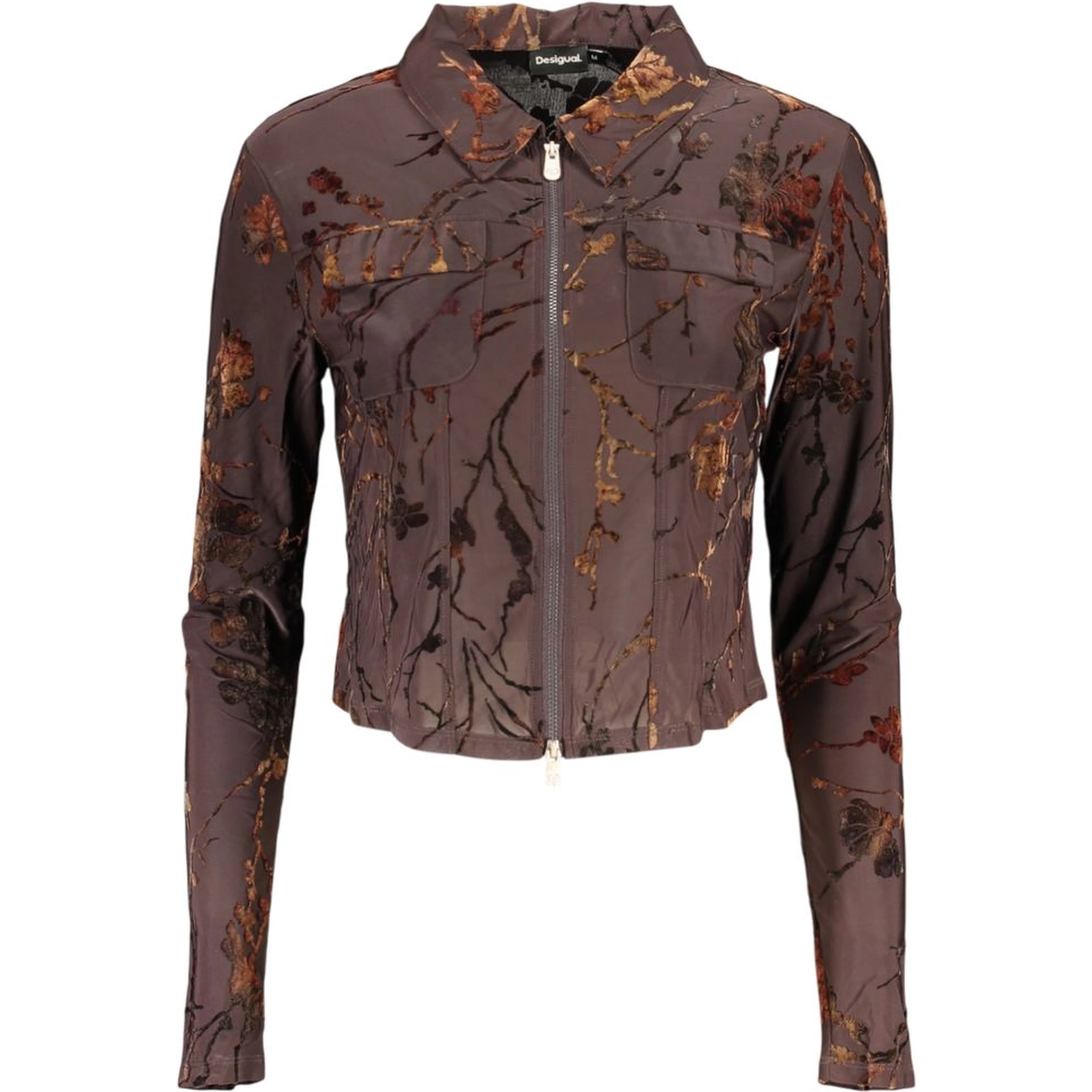 Brown Polyester Women's Sweater