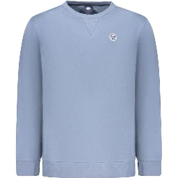 Blue Cotton Men's Sweatshirt