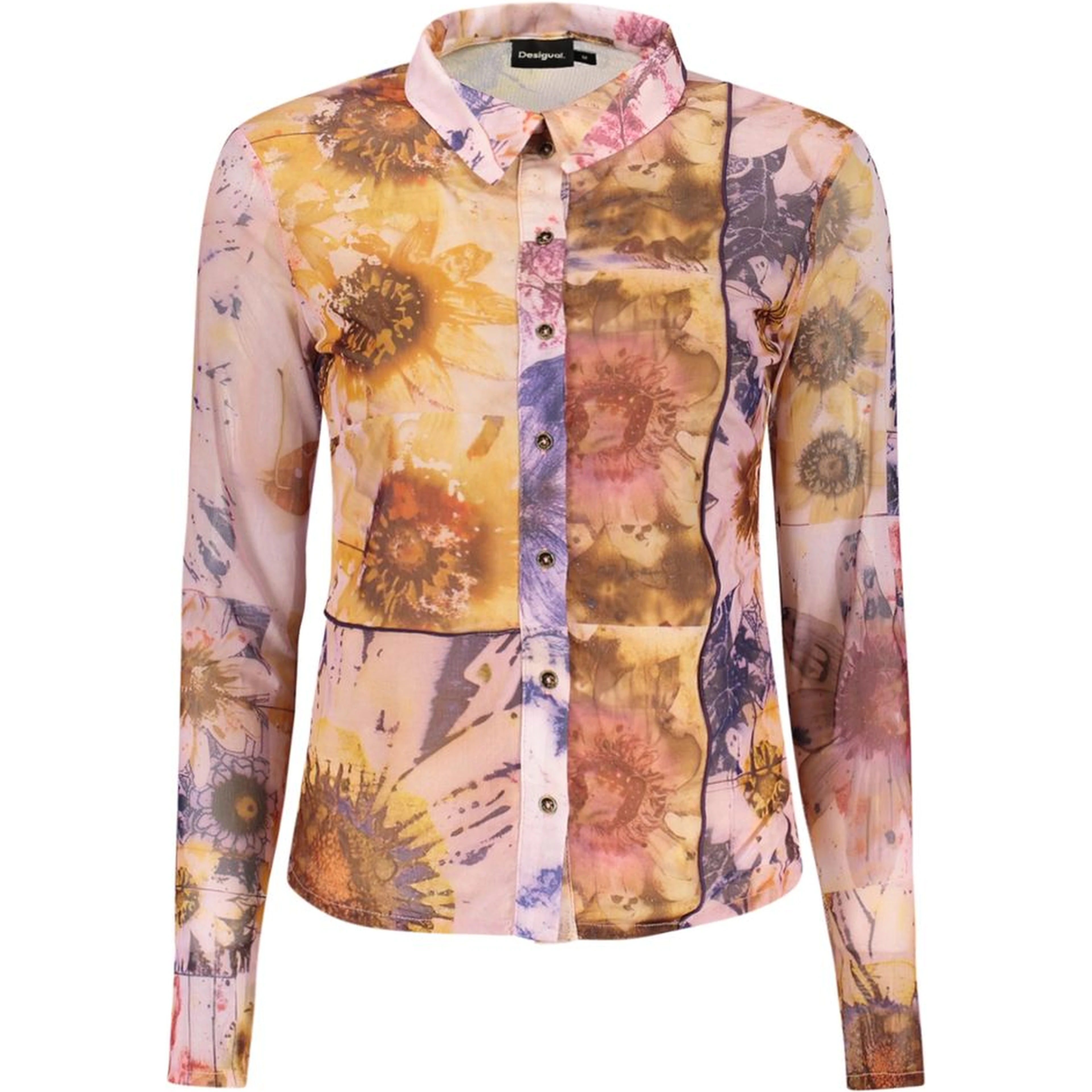 Pink Polyester Womens Shirt