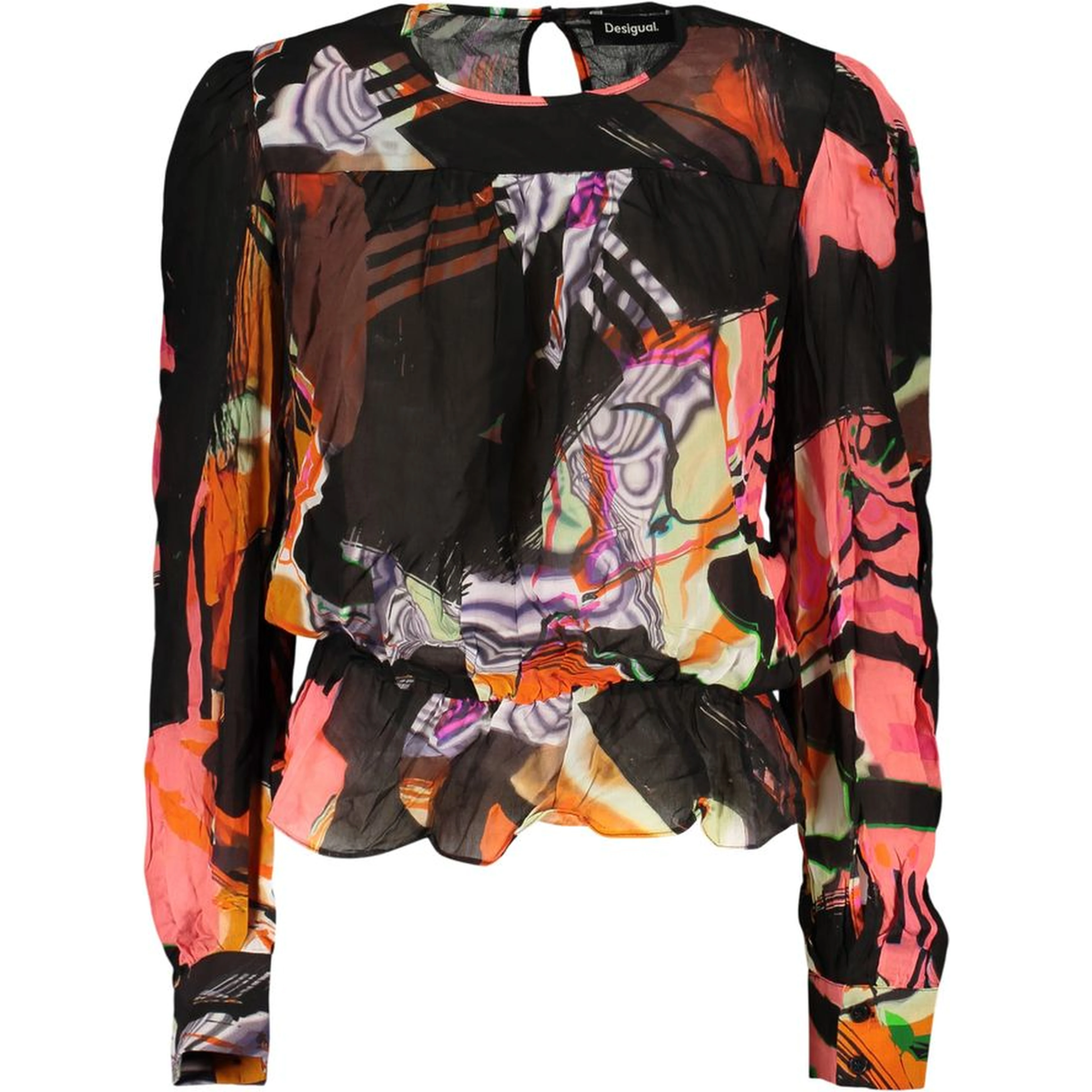 Black Viscose Womens Shirt