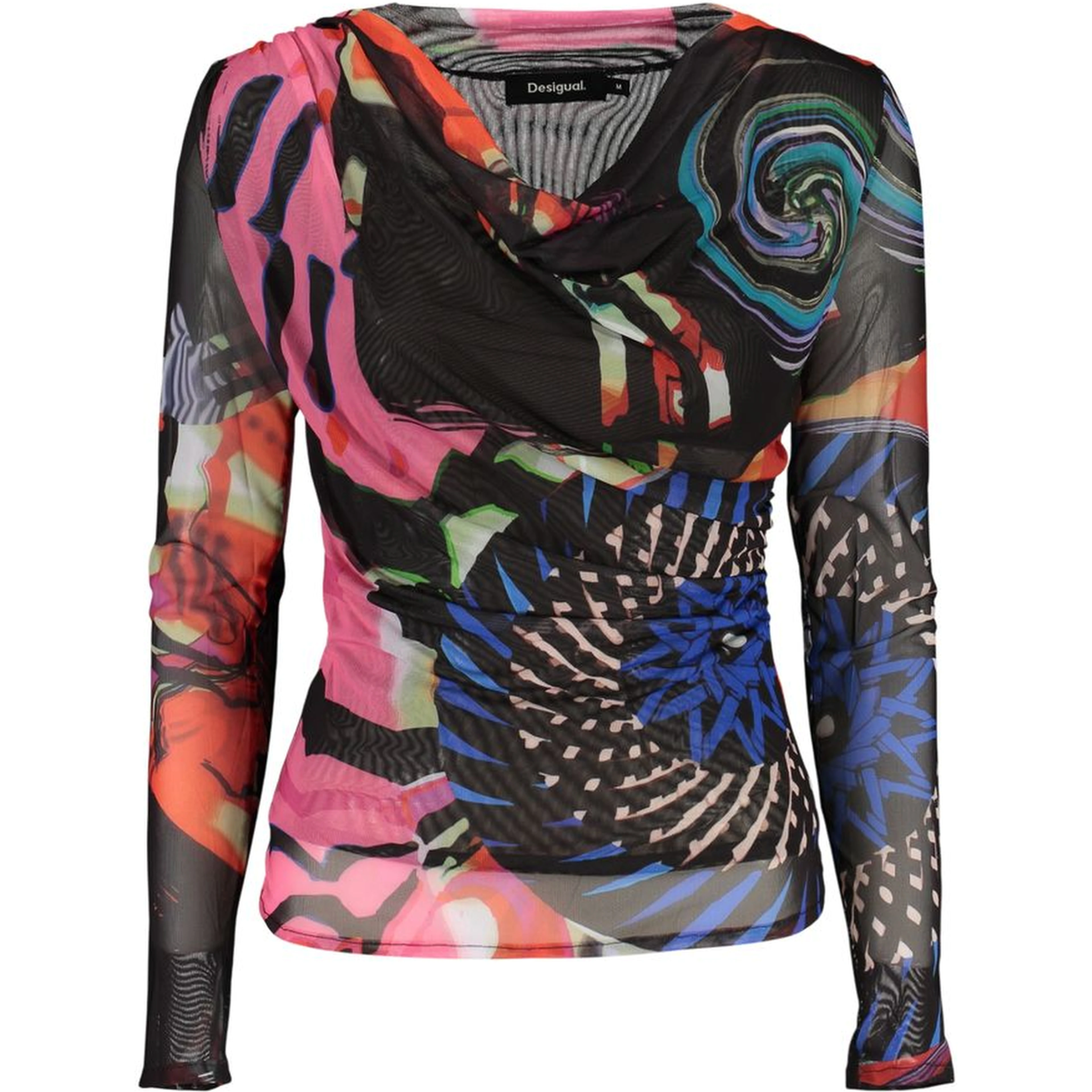 Black Polyester Womens Sweater