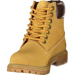 Yellow Leather Women's Boot