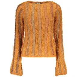 Orange Polyamide Women's Sweater