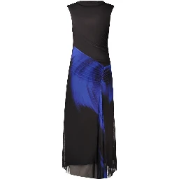 Black Polyester Women's Dress