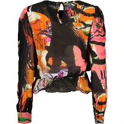 Black Viscose Womens Shirt